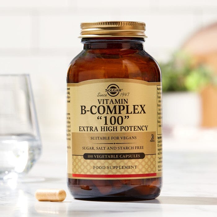 Solgar® Vitamin B-Complex "100" Extra High Potency Vegetable Capsules - Pack of 250 Solgar