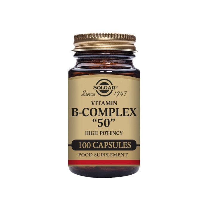 Solgar® Vitamin B-Complex "50" High Potency Vegetable Capsules - Pack of 100 Solgar