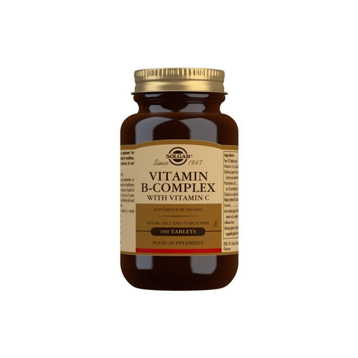 Solgar® Vitamin B-Complex with Vitamin C Tablets - Pack of 100 Solgar
