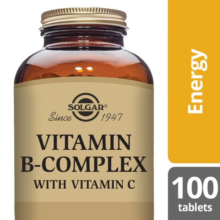 Solgar® Vitamin B-Complex with Vitamin C Tablets - Pack of 100 Solgar
