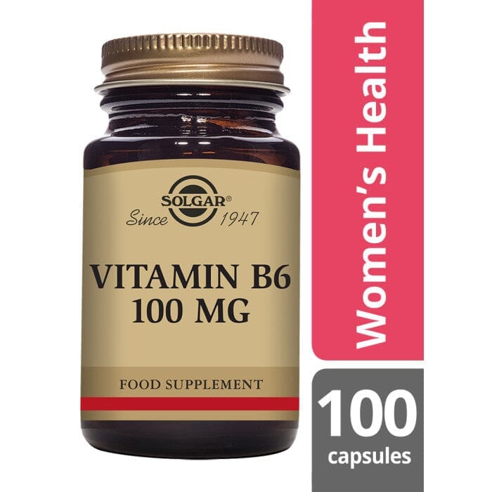 Solgar® Vitamin B6 100 mg Vegetable Capsules - Pack of 100 Solgar