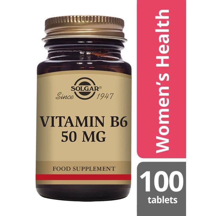 Solgar® Vitamin B6 50 mg Tablets - Pack of 100 Solgar
