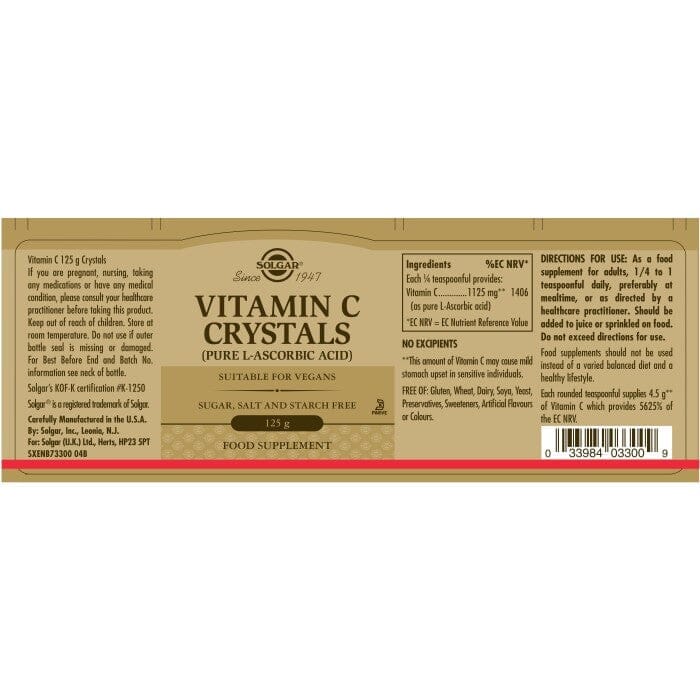 Solgar® Vitamin C Crystals 125 g Solgar