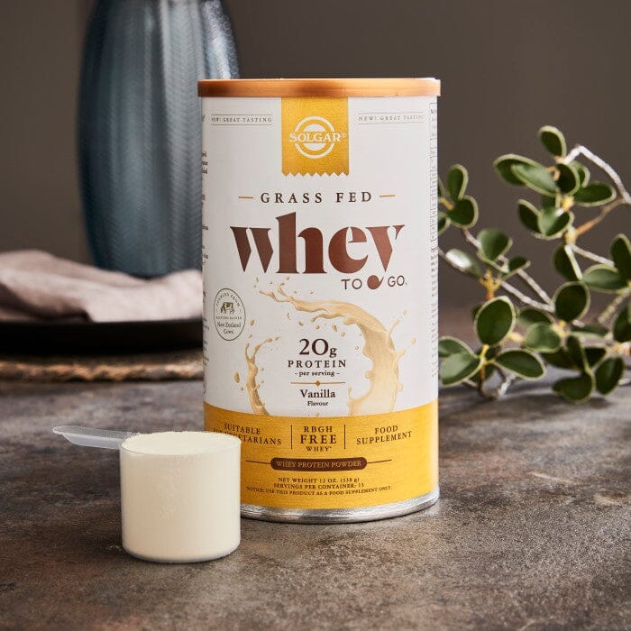 Solgar® Whey To Go Natural Vanilla Flavour Protein Powder Solgar