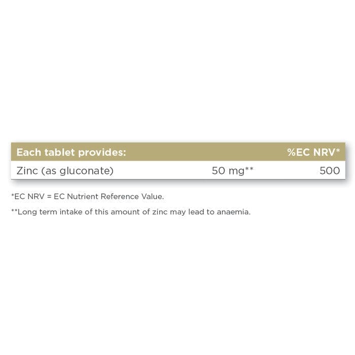 Solgar® Zinc 50 mg Tablets - Pack of 100 Solgar