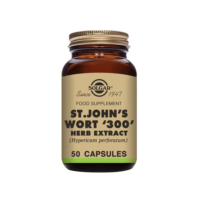 St John's Wort ' 300' Herb Extract Vegetable Capsules - Pack of 50 Solgar