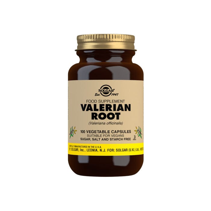 Valerian Root Vegetable Capsules- Pack of 100 Solgar