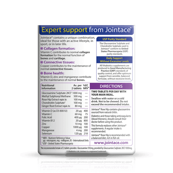 Vitabiotics Jointace Rosehip MSMTablets 30 Vitabiotics