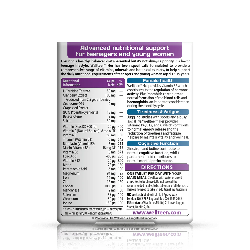 Vitabiotics Wellteen Her Tablets 30 Vitabiotics