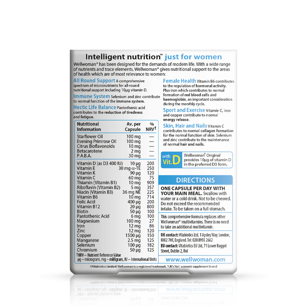 Vitabiotics Wellwoman Capsules 30 Vitabiotics