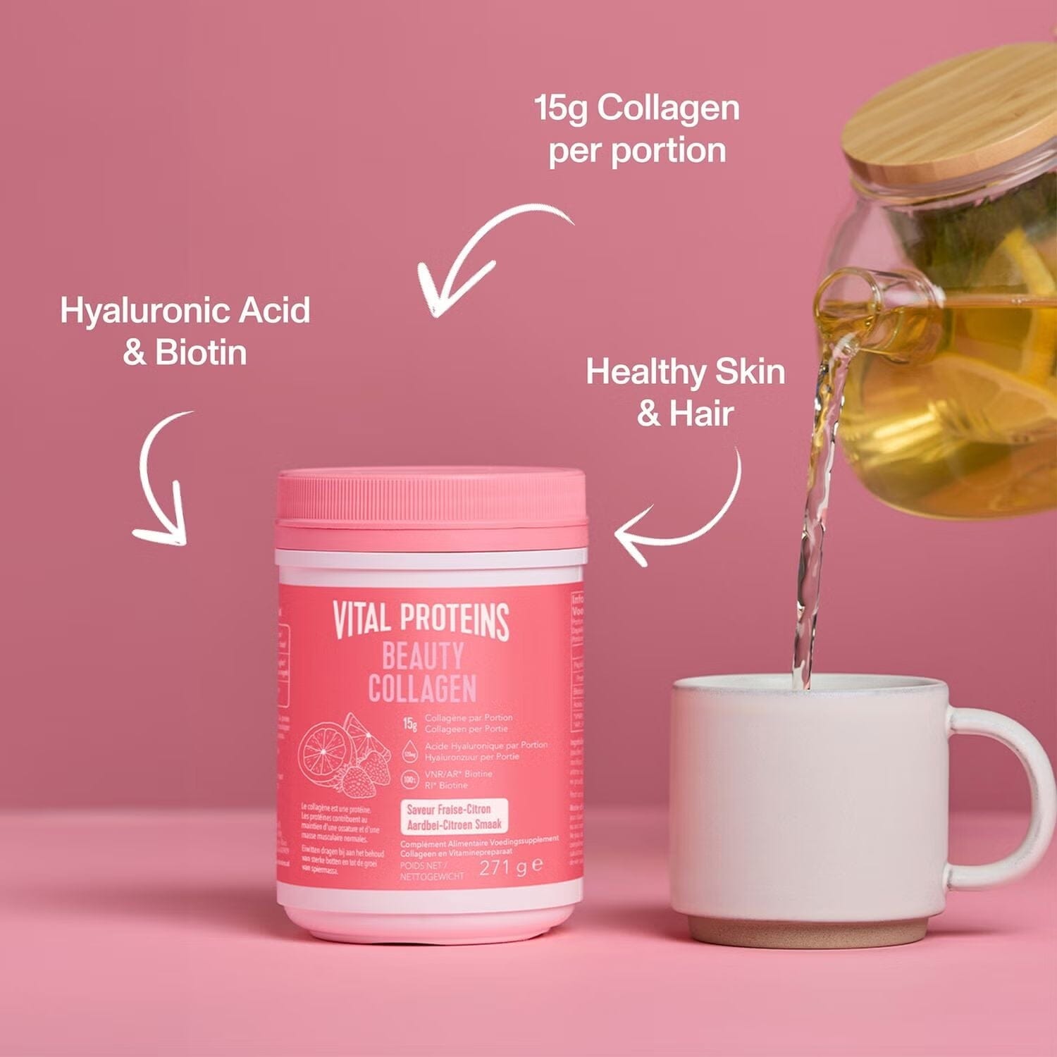 Vital Proteins Beauty Collagen Strawberry Lemon 271g Vital Proteins