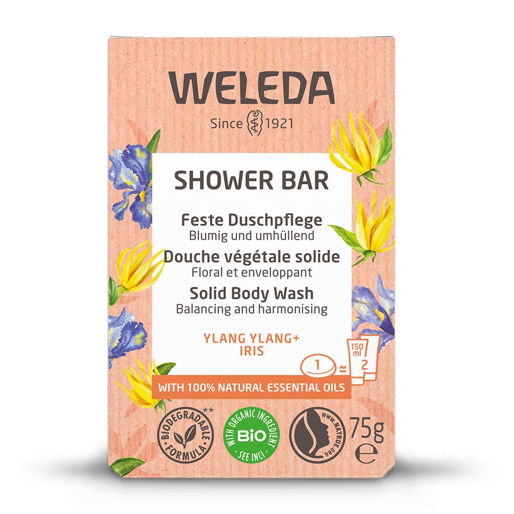 Weleda Shower Bar Solid Body Wash Ylang Ylang & Iris 75g