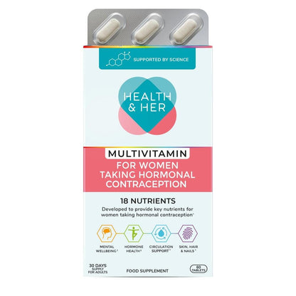 Health & Her Contraceptive Multivitamin Supplement 60s