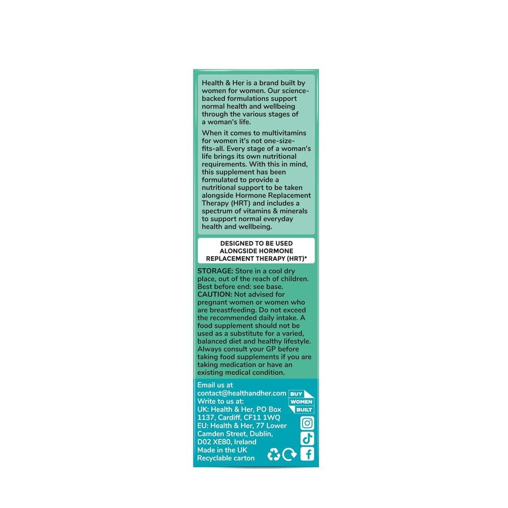 Health & Her HRT Multivitamin Supplement 60s