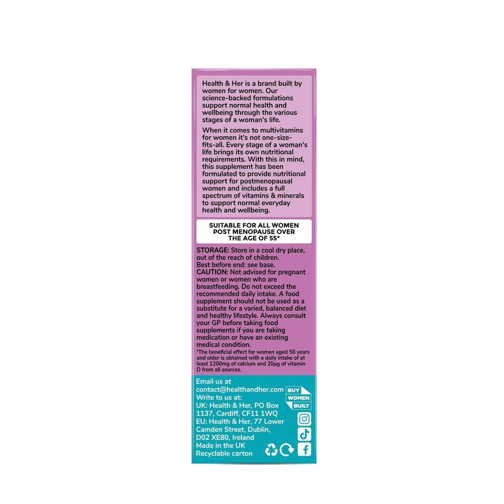Health & Her Women 55+ Multivitamin Supplement 60s