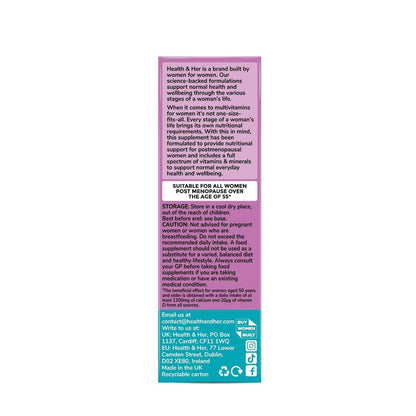 Health & Her Women 55+ Multivitamin Supplement 60s
