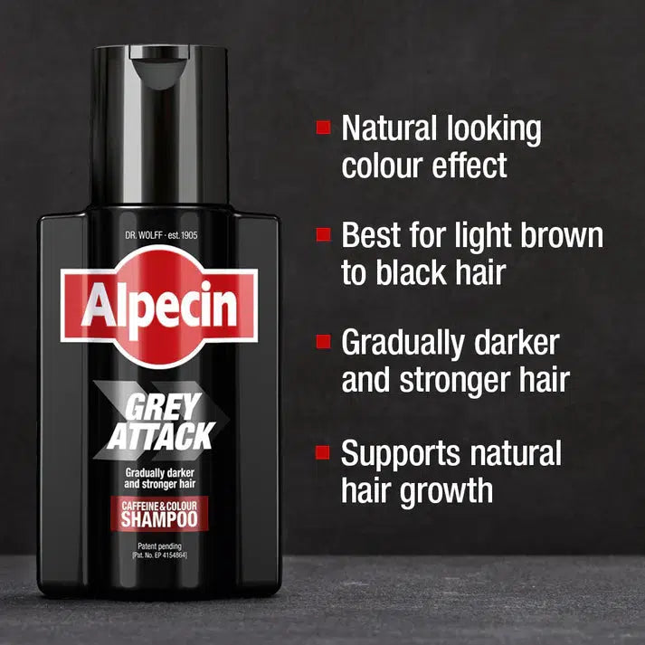 Alpecin Grey Attack Caffeine & Color Shampoo 200ml