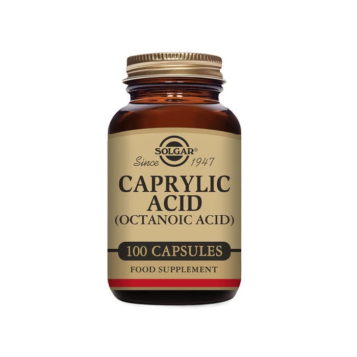 Caprylic Acid (Octanoic Acid) Vegatable Capsules - Pack of 100 Solgar 