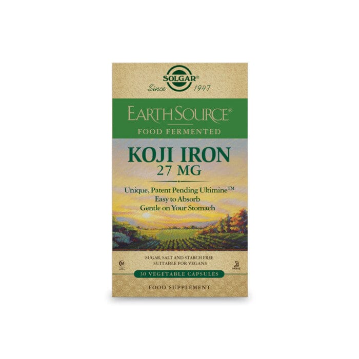 Earth Source Food Fermented Koji Iron 27 mg Solgar 