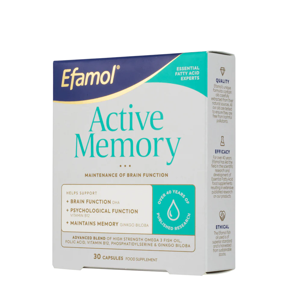 Efamol Active Memory - 30 Capsules Wassen 