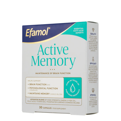 Efamol Active Memory - 30 Capsules Wassen 