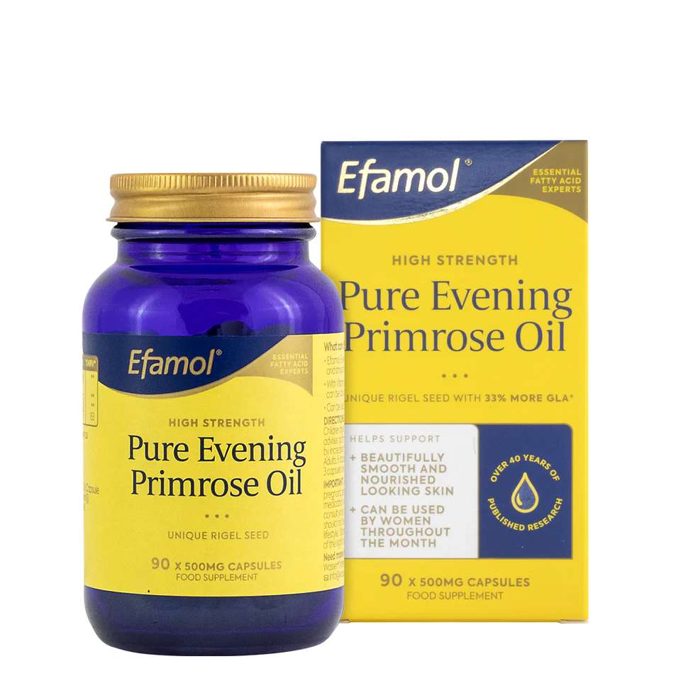 Efamol High Strength Pure Evening Primrose - 90 Capsules 500mg Wassen 