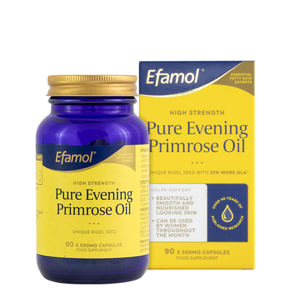 Efamol High Strength Pure Evening Primrose - 90 Capsules 500mg Wassen 