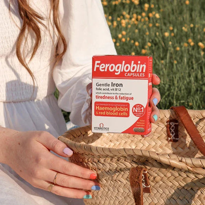 Feroglobin Capsules 30 - UK's No.1 Iron Supplement Brand Vitabiotics 