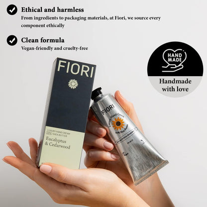 Fiori Eucalyptus & Cedarwood Moisturising Vegan Hand Cream (75ml) Fiori 