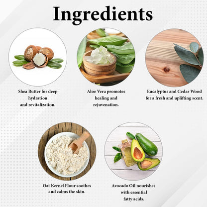 Fiori Eucalyptus & Cedarwood Moisturising Vegan Hand Cream (75ml) Fiori 