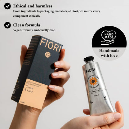 Fiori Ginger & Lime Moisturising Vegan Hand Cream (75ml) Fiori 