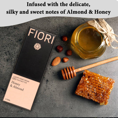 Fiori Honey & Almond Moisturising Vegan Hand Cream (75ml) Fiori 