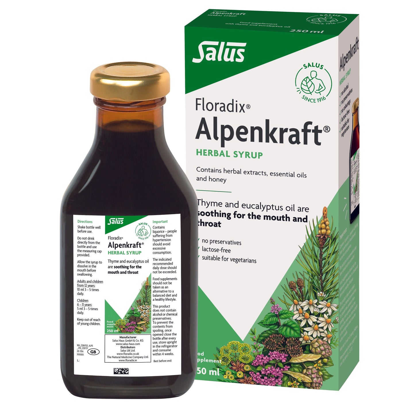 Floradix Alpenkraft Herbal Syrup 250 ml