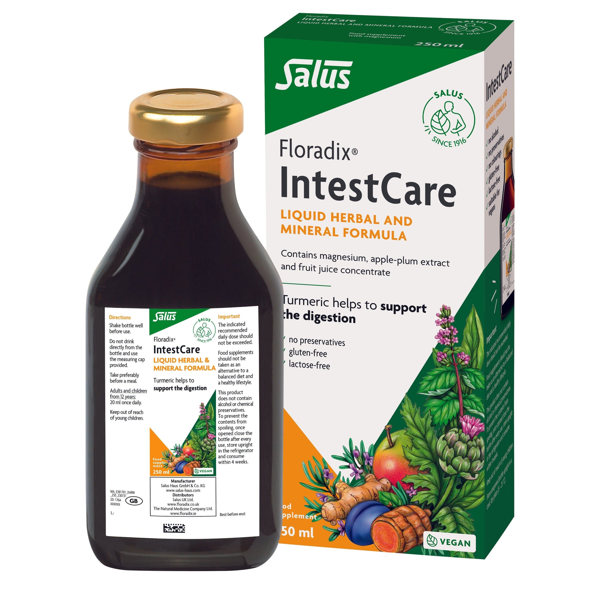 Floradix Intestcare 250 ml Liquid Floradix 