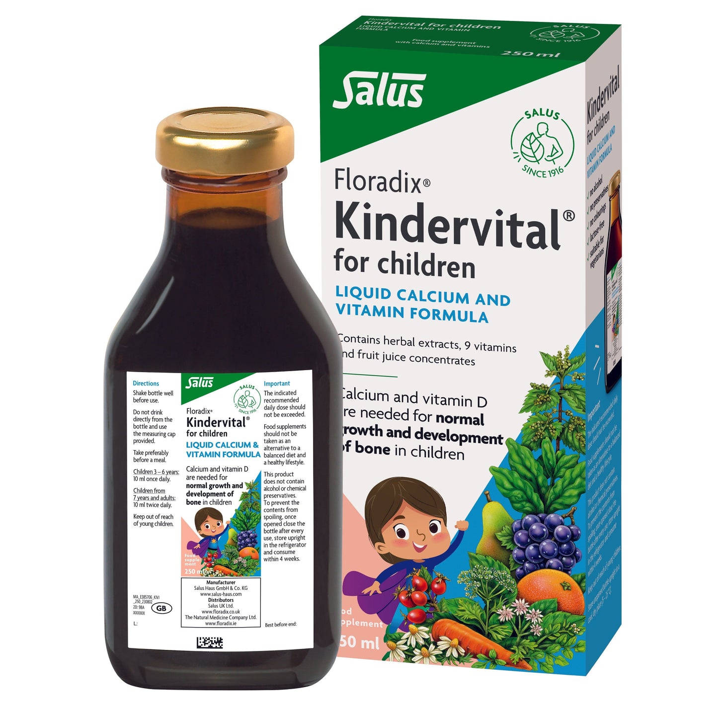 Floradix Kindervital Original 250 ml Liquid Floradix 