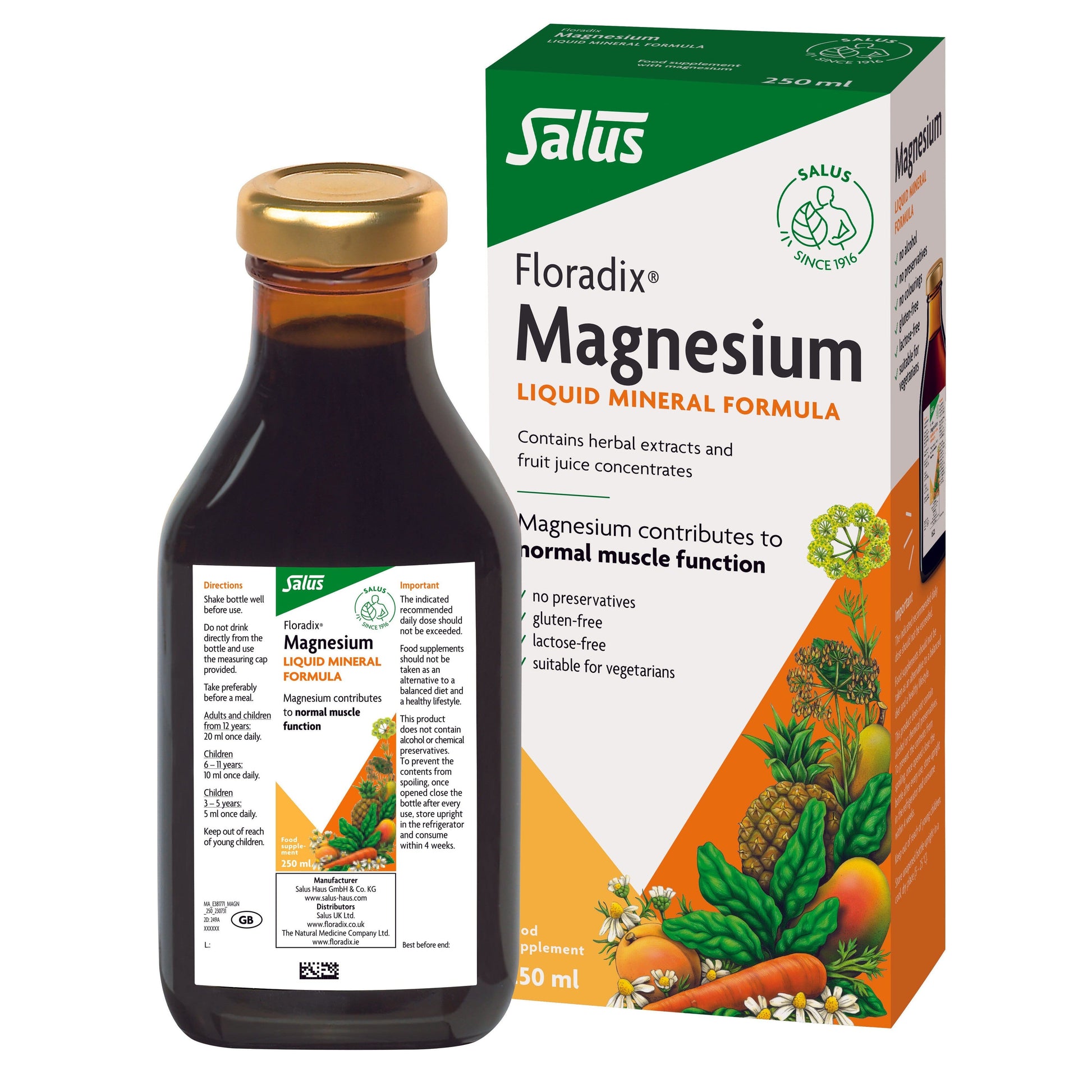 Floradix Magnesium Liquid 250 ml Liquid Floradix 