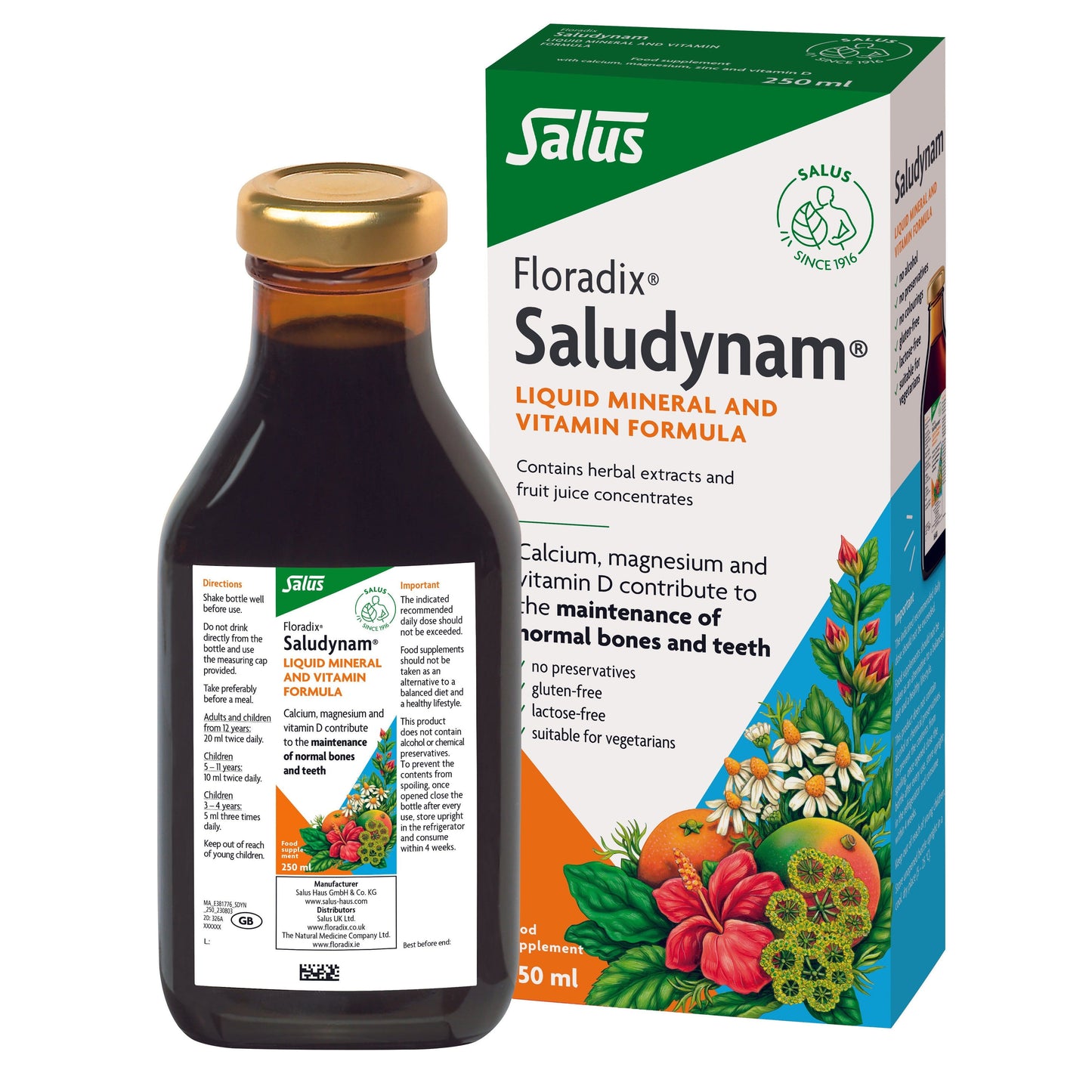 Floradix Saludynam Multi-Mineral Liquid Floradix 