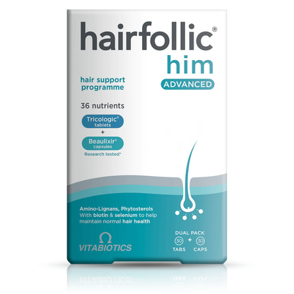 Hairfollic HIm Advanced 30 Tabs Vitabiotics 