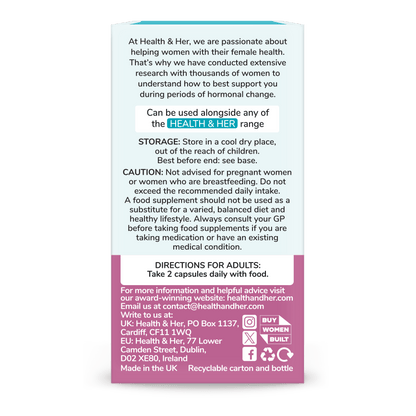 Health & Her Intimacy+ Supplement 60s Capsules Health & Her/Him 