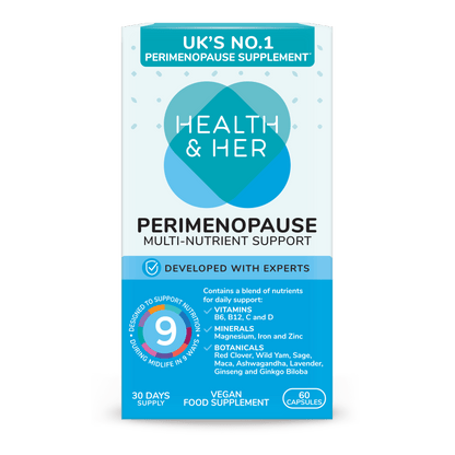 Health & Her Perimenopause Supplement 60s Capsules Health & Her/Him 