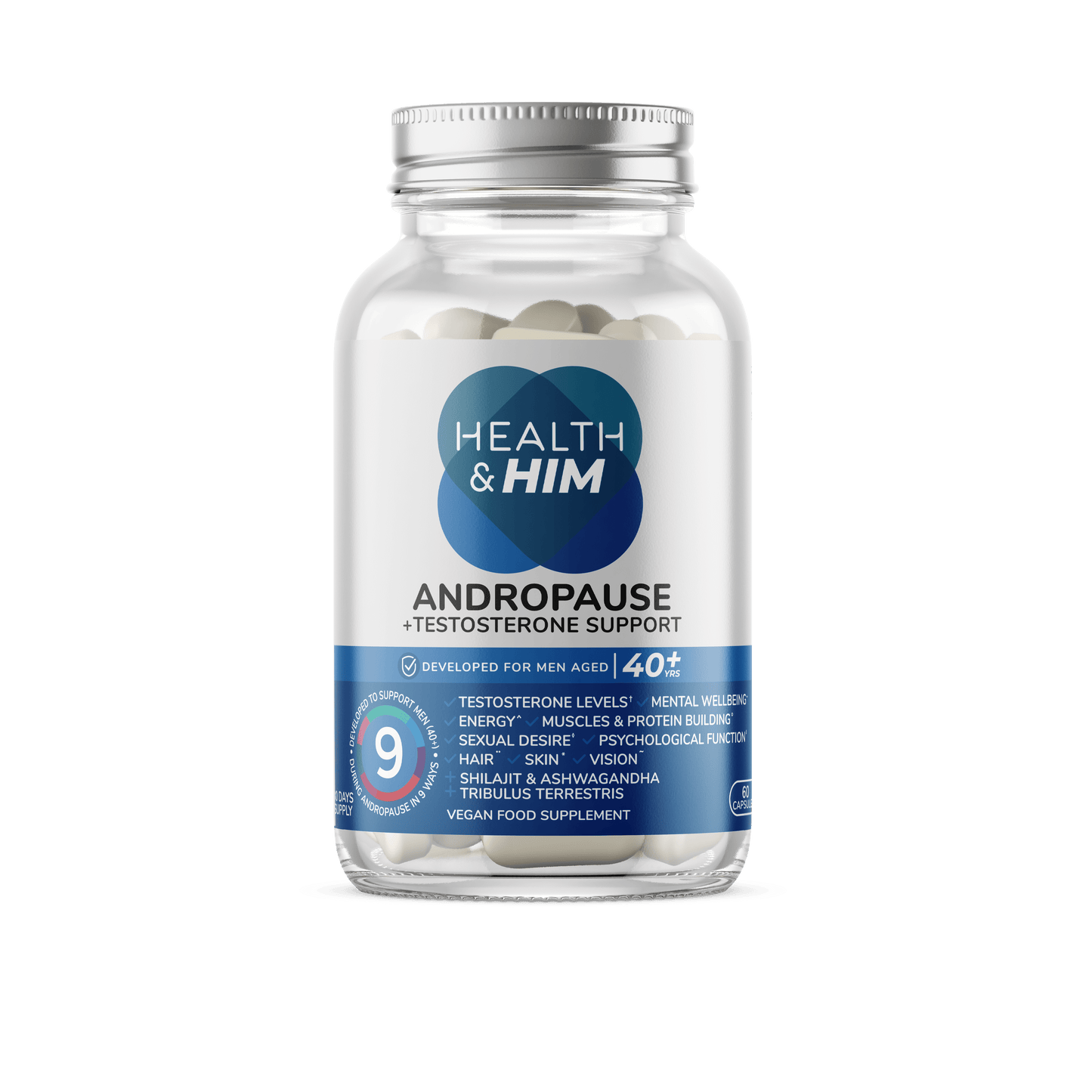 Health & Him Andropause 40+ Multi-Nutrient Supplement 60s Health & Her/Him 