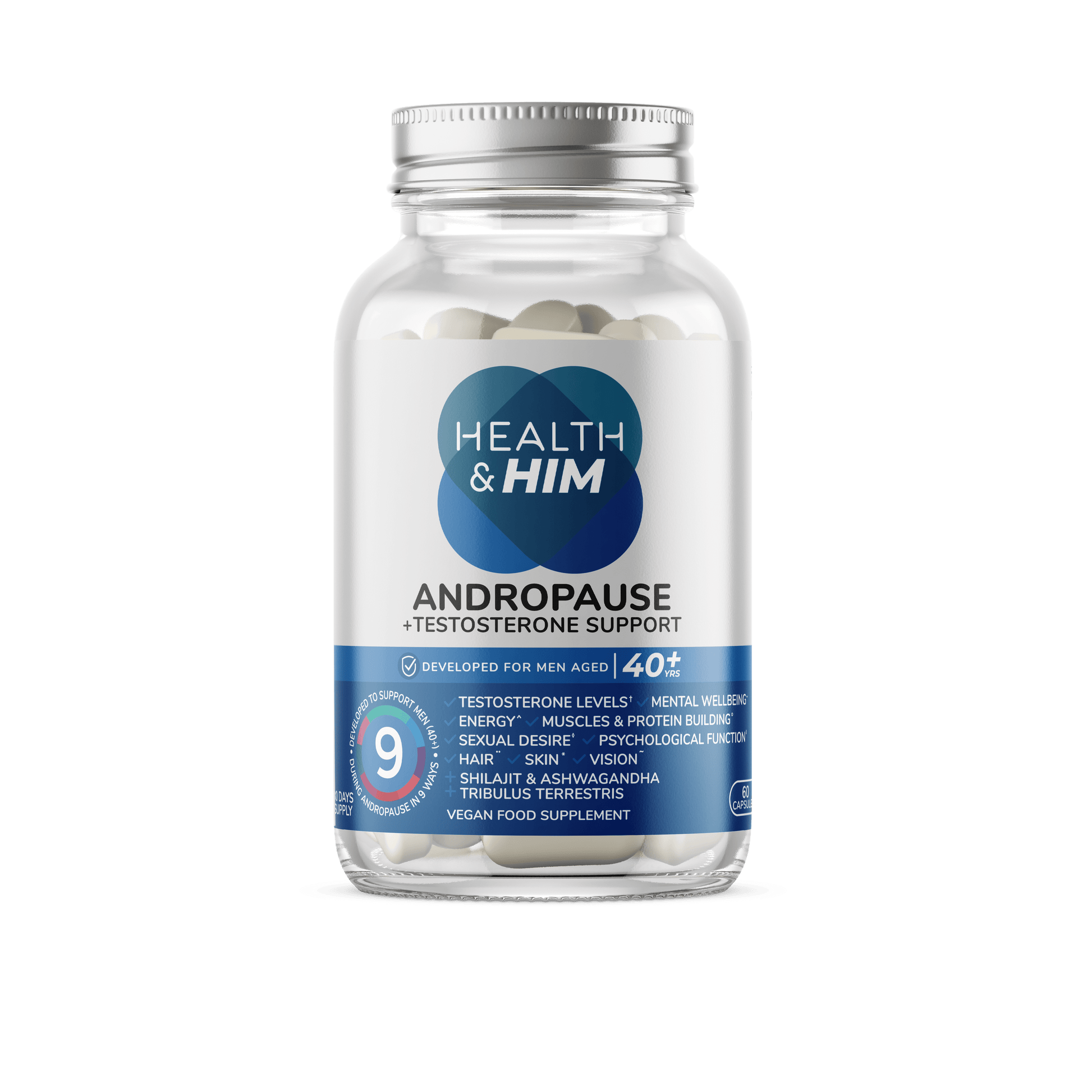 Health & Him Andropause 40+ Multi-Nutrient Supplement 60s Health & Her/Him 
