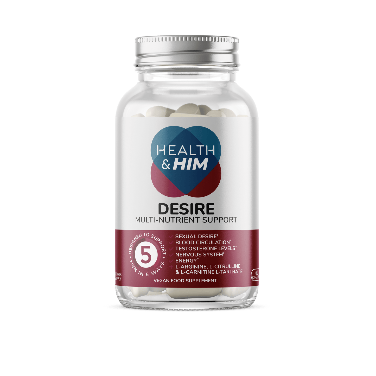 Health & Him Desire Multi-Nutrient Supplement 60s Health & Him 