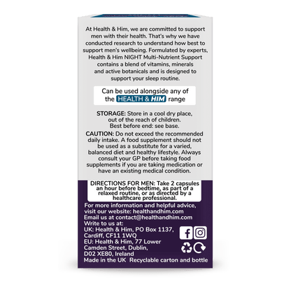 Health & Him Night Multi-Nutrient Supplement 60s Health & Her/Him 