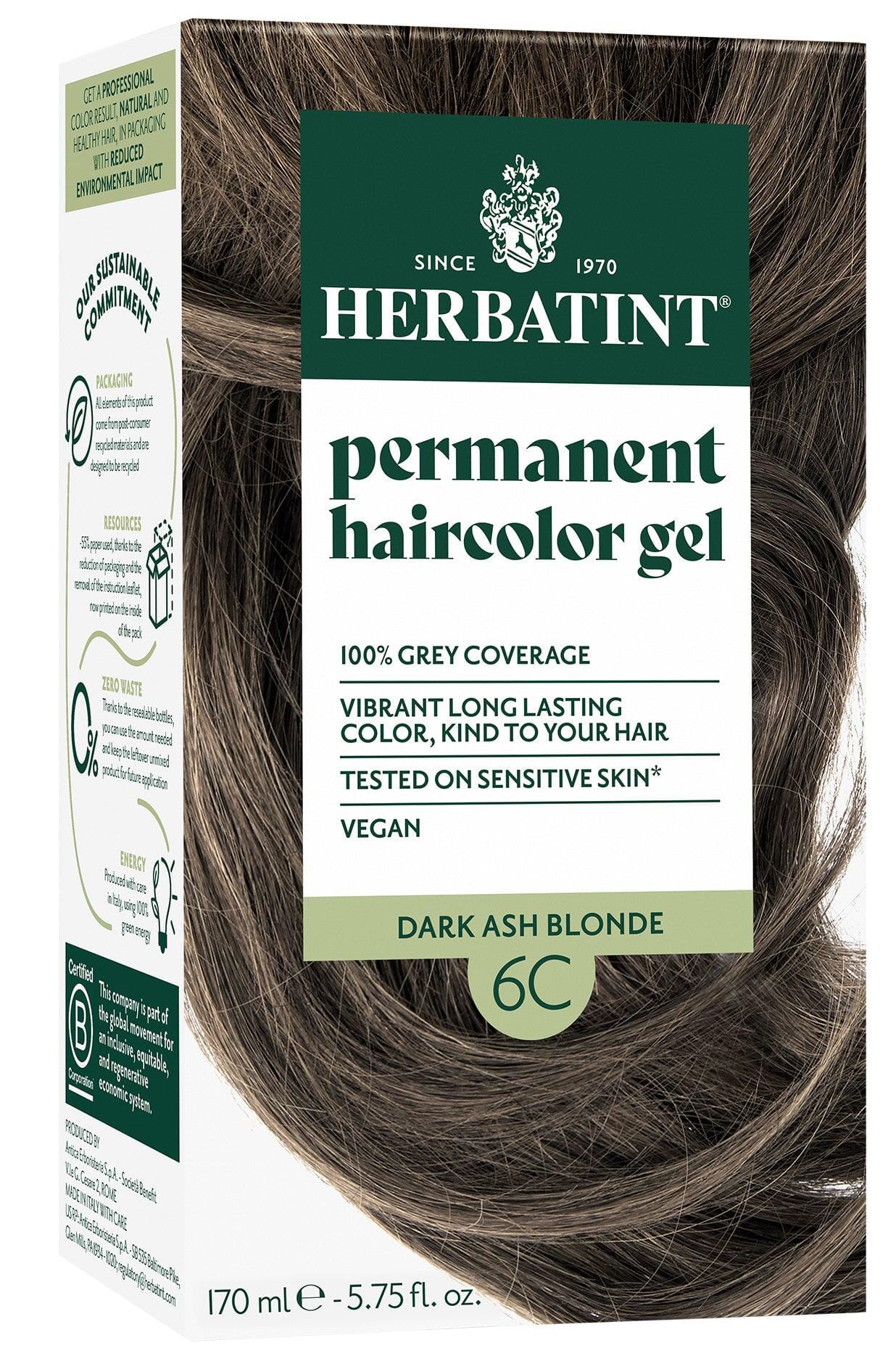 Herbatint Dark Ash Blonde (6C) 150 ml Herbatint 