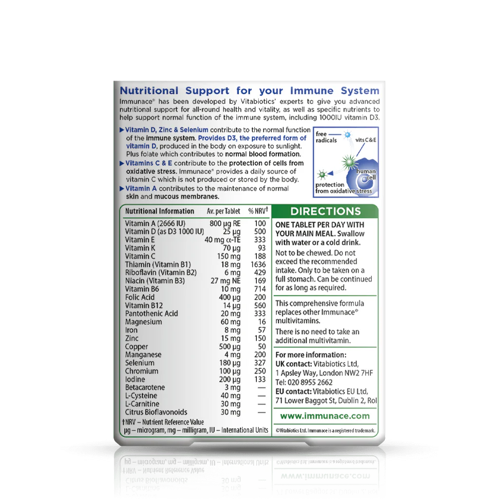 Immunace Original Tablets 30 Vitabiotics 