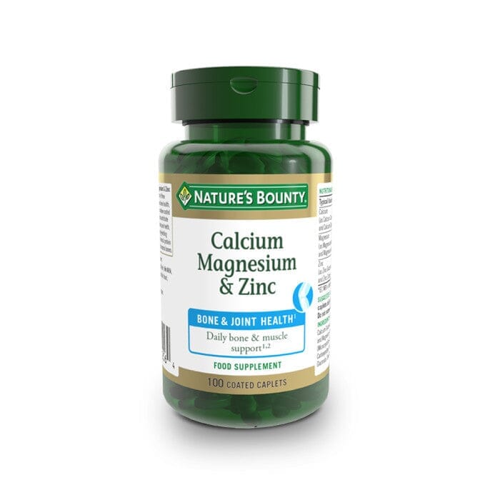 Nature's Bounty® Calcium, Magnesium and Zinc Coated Caplets - Pack of 100 Caplets Nature's Bounty 