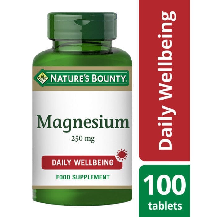 Nature's Bounty® Magnesium 250 mg Tablets - Pack of 100 Tablets Nature's Bounty 