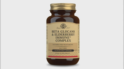 Solgar® Beta Glucans & Elderberry Immune Complex Vegetable Capsules - Pack of 60