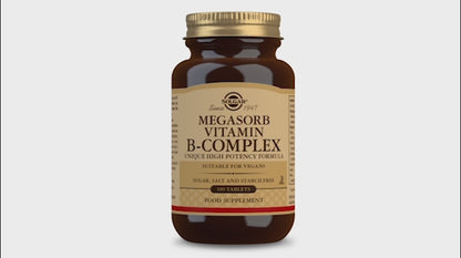 Solgar® Megasorb Vitamin B-Complex High Potency Tablets - Pack of 100